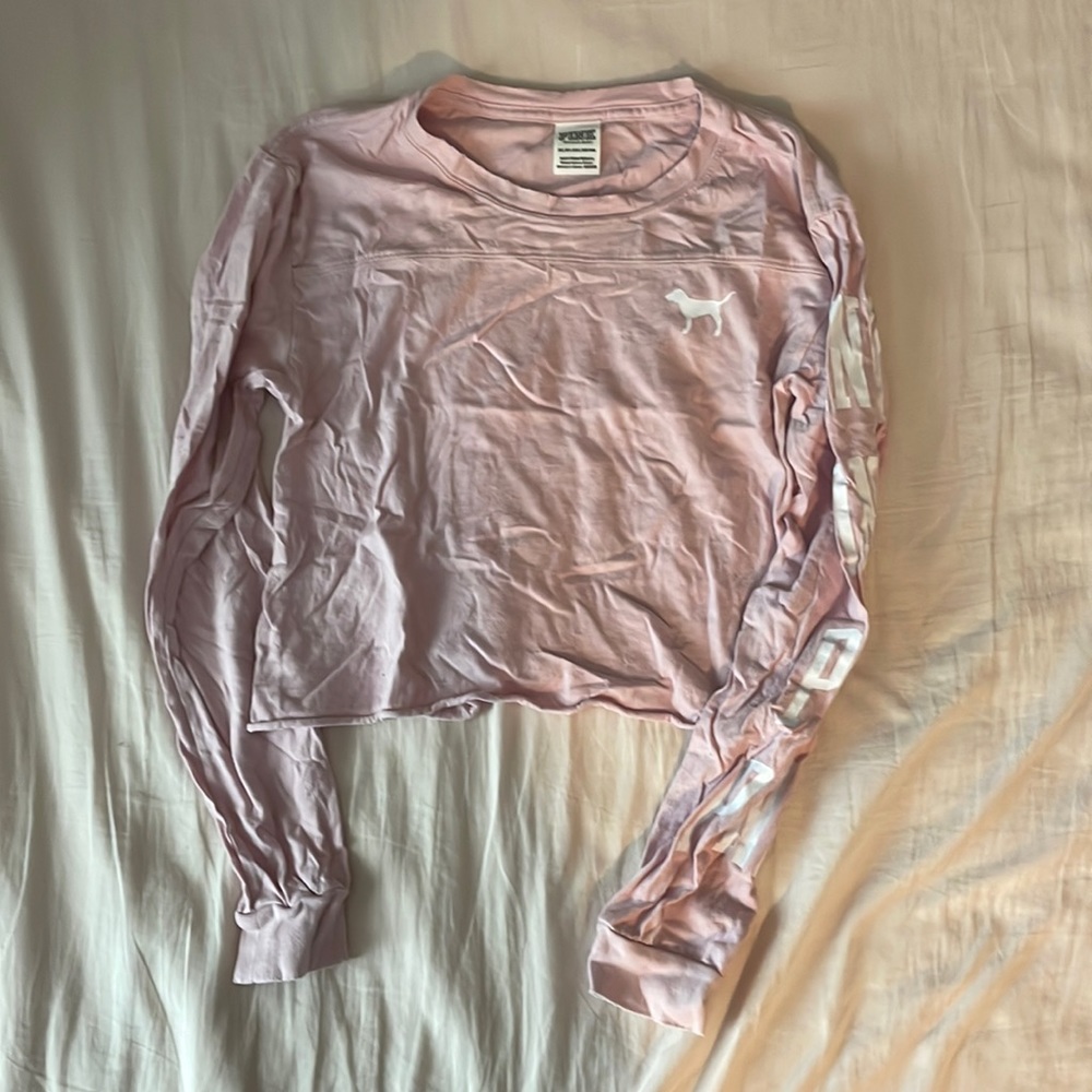 PINK crop long sleeve